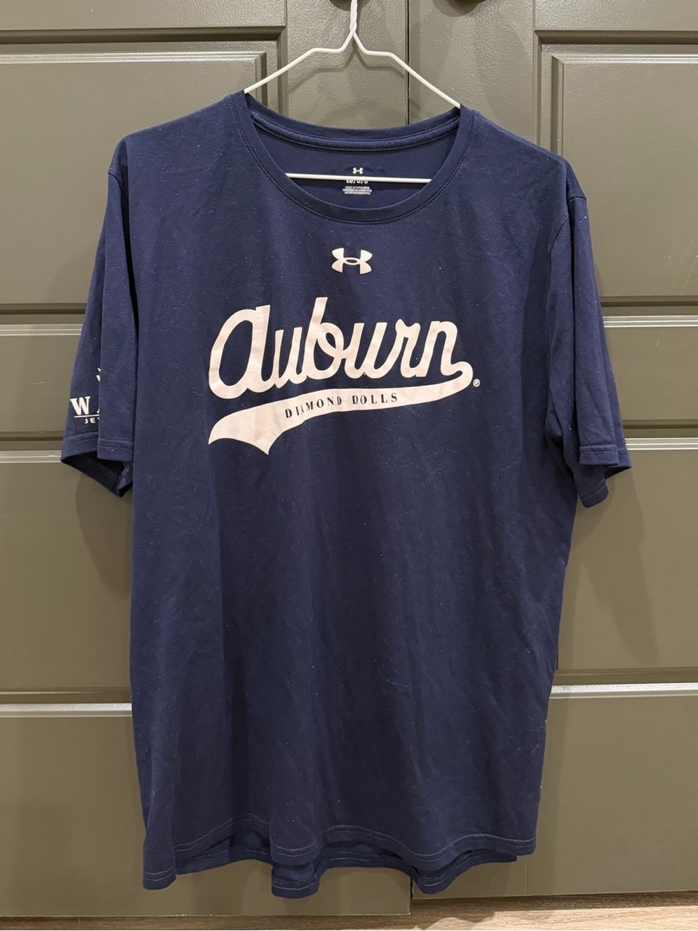 Under Armour Navy Auburn Diamond Dolls Short-Sleeve Tee